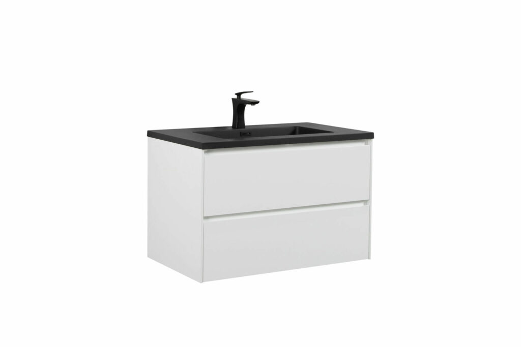 مجموعة ENZO DOUBLE DRAWER & BASIN 800 COMBO باللون الأسود